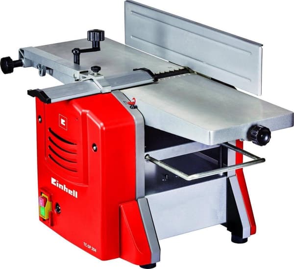 Einhell stationær høvler TC-SP 204 (1.500 W - 9000 /min - stabil konstruktion til tykkelseshøvling og -behandling - udtrækbar emnestøtte)