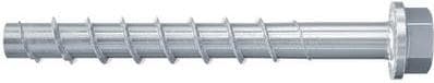 fischer UltraCut FBS II 10x100 45/35/15 US, kraftig betongskruv (50 st), skruv för inomhusbruk, sexkantsskruv för säker infästning i betong och murver
