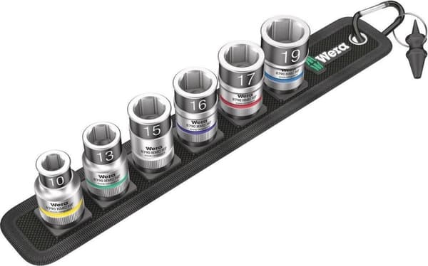 Wera Belt C 1 Zyklop 05003995001 Holkki (kuusikulmio) Holkkiavainsarja 7-osainen 1/2 (12,5 mm)