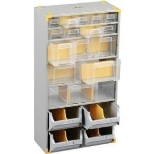 Allit værkstedsmagasin (L x B x H) 300 x 165 x 565 mm 465610 Antal rum: 19 (465610)