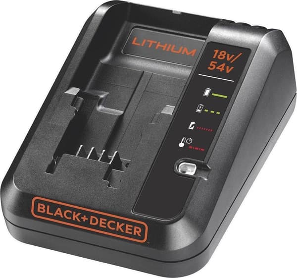 Black & Decker BDC2A. Virtalähde: AC, Lähtöjännite: 54 V, Latausvirta: 2 A. Akkutekniikka: Lithium-Ion (Li-Ion), Akun latausjännitealue: 18 - 54 V. Tu