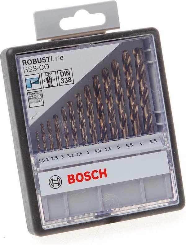 Bosch robustline metalboresæt - HSS-CO SÆT 1,5-6,5MM - 13 dele sæt