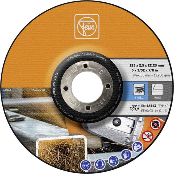Fein 63709014010 Skærehjul buet 125 mm 2,5 mm 25 stk.