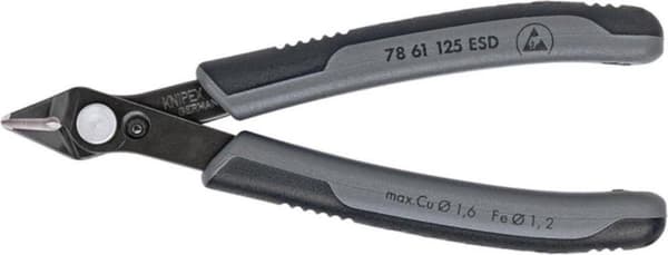 Knipex Super-Knips 78 61 125 ESD ESD Tryktang Uden Facet 125 mm