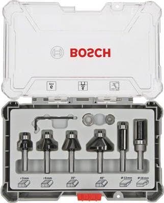 Bosch - fræsehoved - til blødt træ, hårdt træ - 6 stk