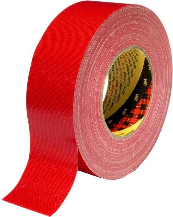 3M 389R38 stofklæbende tape rød (L x B) 50 mx 38 mm 1 stk. (389R38)