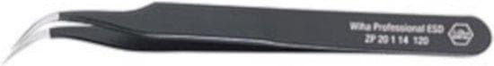Wiha præcisionspincet 7a spids, buet, rund, fin 120 mm 32335 (32335)