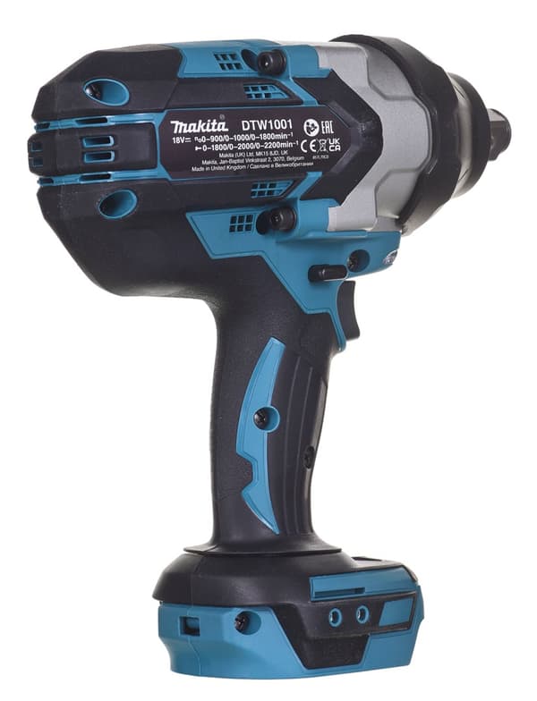 MAKITA DTW1001Z Sladdlös slagnyckel 3/4" LXT 18V Svart, Blå