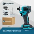 Miniatyrbillede 2 af 2: Børsteløs Elektrisk Skruetrækker, Maksimalt Moment 688N.m, Tomgangshastighed 7200RPM,2 BATTERI EU STIK