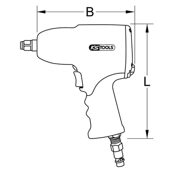 Slagnyckel - KS Tools - MONSTER - Pneumatisk - 1/2" - 1690 Nm