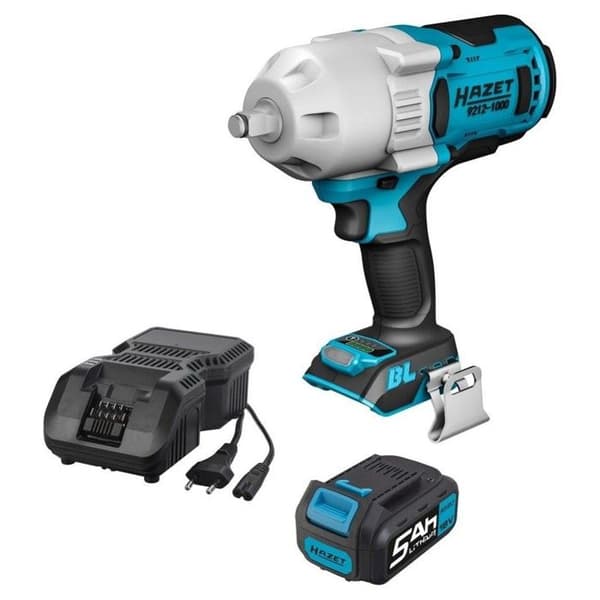 Slagnyckel 1/2" 18 V 5.0 Ah 1.400Nm med 1 Hazet-batteri
