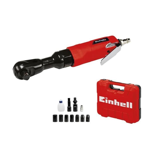 Einhell Tryckluftsdriven Slagskruvdragare TC-PR 68 (Maximalt tryck 6,3 bar, med 7 Hylsor) Levereras i transportbox
