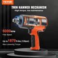 Miniatyrbild 3 av 4: VEVOR pneumatisk slagnyckel Fyrkantsdrift 1,9 cm 2535,4 Nm 6,2-8,3 bar