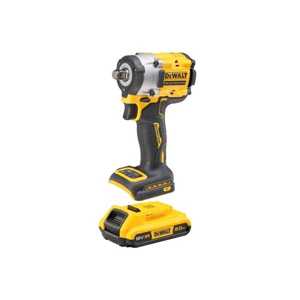 Boulonneuse med slag 1/2' XR 18V 2Ah li-ion borstad DEWALT säkerhetsband - DCF921D2T-QW