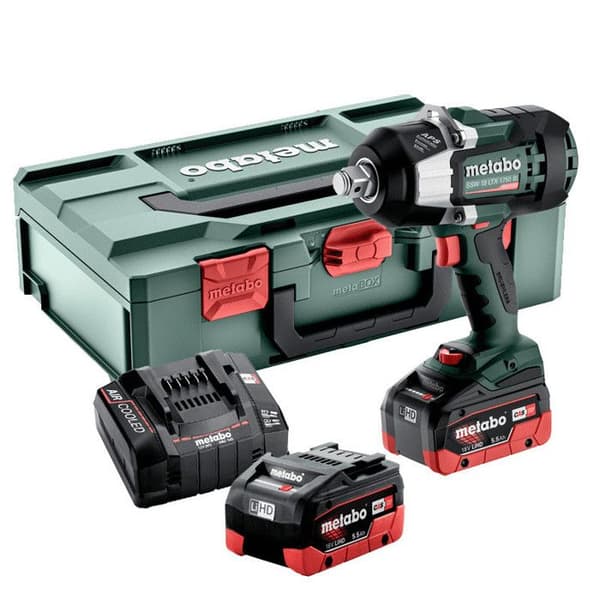 Slagnyckel 18V 1750 Nm 3/4" (2x5,5 Ah) SSW 18 LTX 1750 BL i metabox - METABO 602402660