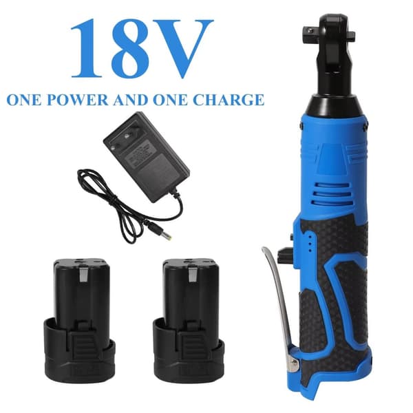 Elektrisk Ratchet Skruenøgle, 18V Strøm, 60N·m Moment, 3/8 Tommer Chuck,100N.m 18V 2batteri