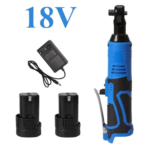 Elektrisk Ratchet Skruenøgle, 18V Strøm, 60N·m Moment, 3/8 Tommer Chuck,100N.m 18V 2batteri