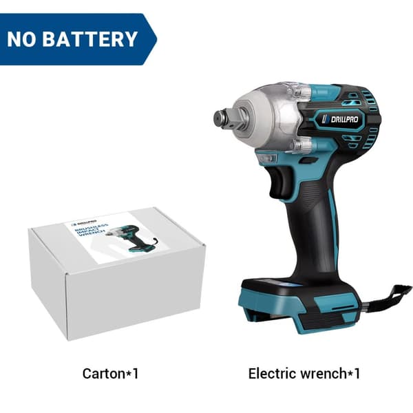 Elektrisk Slagskruvdragare, 620Nm Vridmoment, Hög RPM Prestanda,EU, Ingen batteri