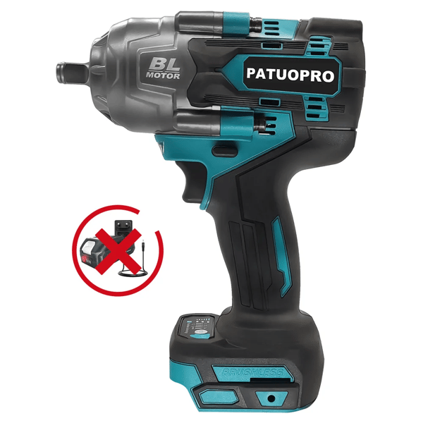 Batteridriven Slagskruvdragare, 2200N.m Moment, 3600 RPM Hastighet,EU, Ingen batteri