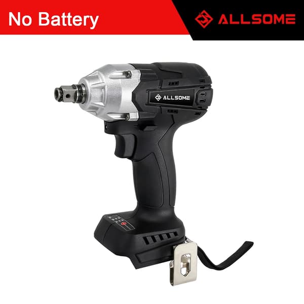 21V Borstlös Slagnyckel, 400N.m Vridmoment, 3-Växlad Drift,Ingen batteri, EU