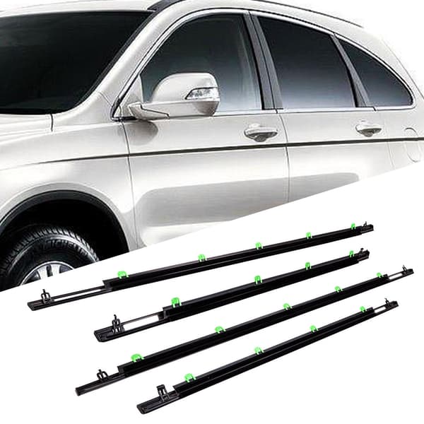 Bilvinduets vejrstrips tætning til Honda CR-V 2007-2011, holdbart gummi og aluminium, nem installation, reducerer støj.