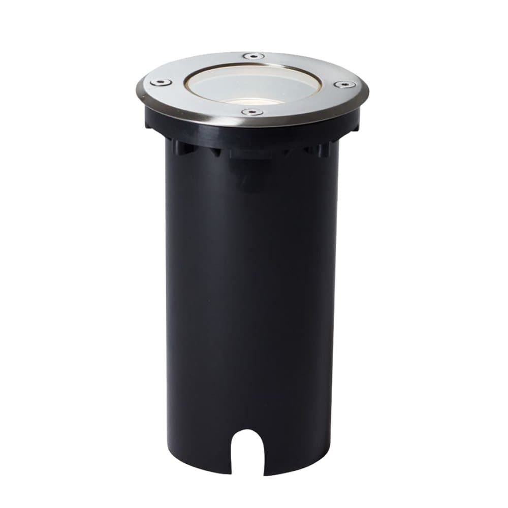BRILLIANT lampa Itch utomhus inground ljus 11cm rostfritt stål | 1x PAR51, GU10, 20W, lämplig för reflektorlampor (ingår ej)