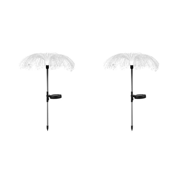 Solar Flower Garden Lights Jellyfish 2 kpl Monivärinen