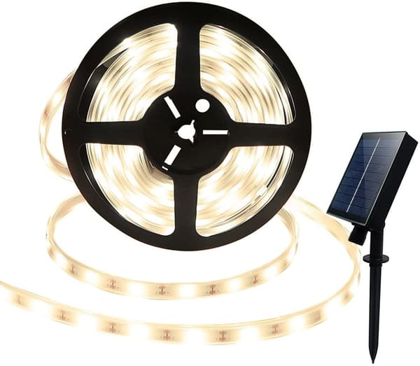 INF Solar LED lysliste med 8 belysningsfunktioner til altan i gårdhaven