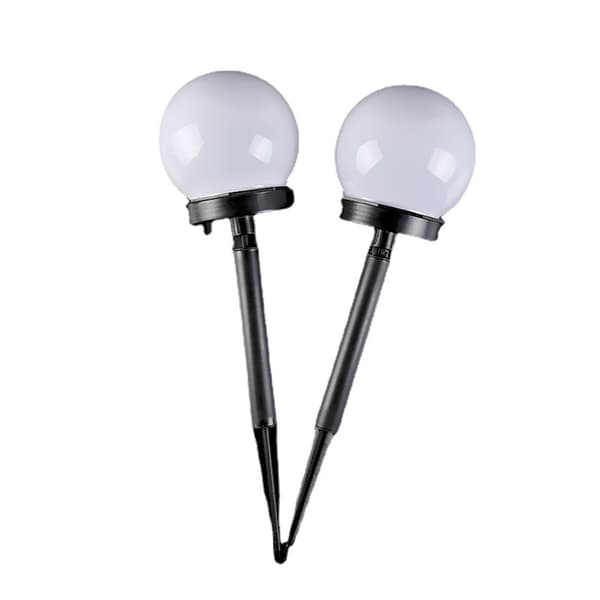 INF 2-pak udendørs solar jordstik Landskabslys HJ-005 Sort