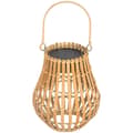 Pikkukuva 4 / 5: Rootz Garden Lighting - Ulkovalaistus aurinkoenergialla - 3 kirkkaustasoa - Automaattinen toiminta - Bambuvarjostin - Metalli-Muovi - Luonnonpuu - Ø18