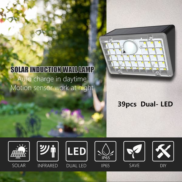 INF Solcelledrevet vegglampe