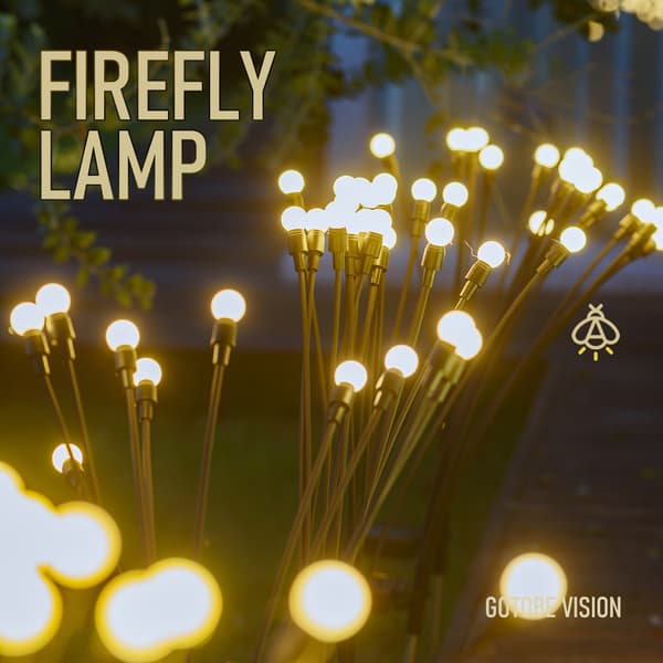 INF Solar Firefly Lights - 8 varmhvite lysdioder - Utendørs hagedekor