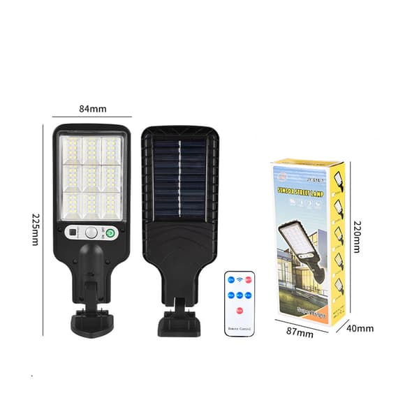 INF Solcelledrevet utendørs vegglampe med fjernkontroll Lamp Bead: 72 SMD