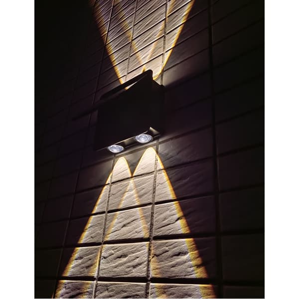 INF Solcellevegglampe med LED-perler RGB Model 1