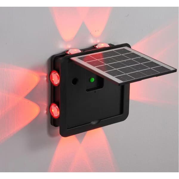 INF Solcelle Vegglampe med LED-pærer - Varmhvit Model 2