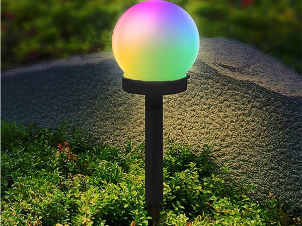 4-Pack Trädgårdsbelysning RGB LED - Solcell