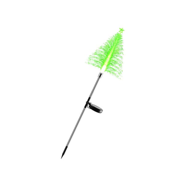 INF Solar Jellyfish Lights - 2 Pack Solar Fiberoptisk juletre med stjernelys