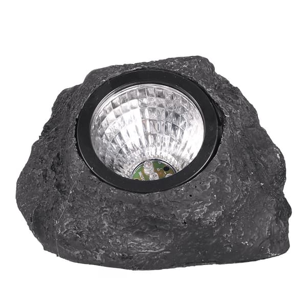 INF Solar Stone Light: Realistisk harpikshagedekor med energieffektiv LED