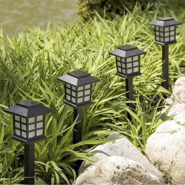 Trädgårdslampa Lykta Solcell - 6 st