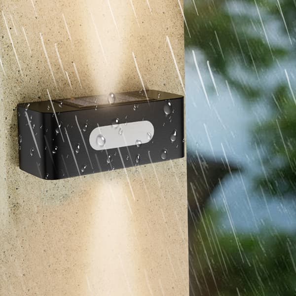 INF Solar Fence Lights Outdoor Wall Lights Varmvita lampor 8