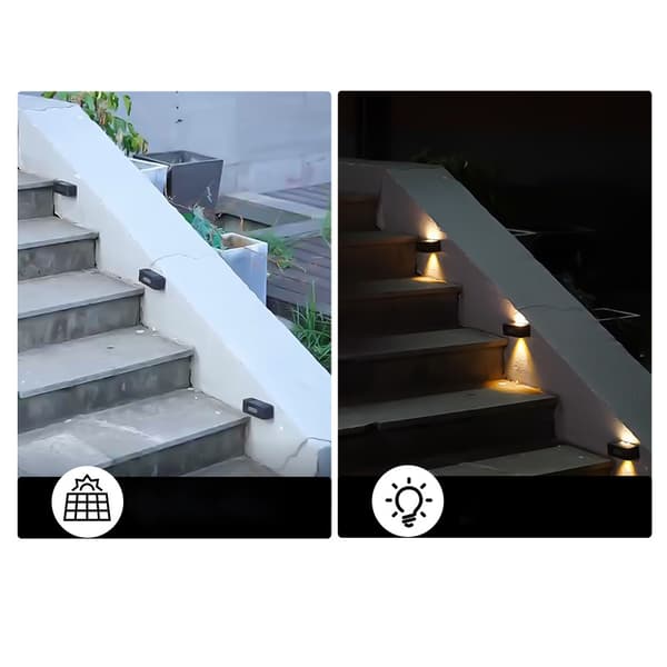 INF Solar Fence Lights Outdoor Wall Lights Varmvita lampor 8