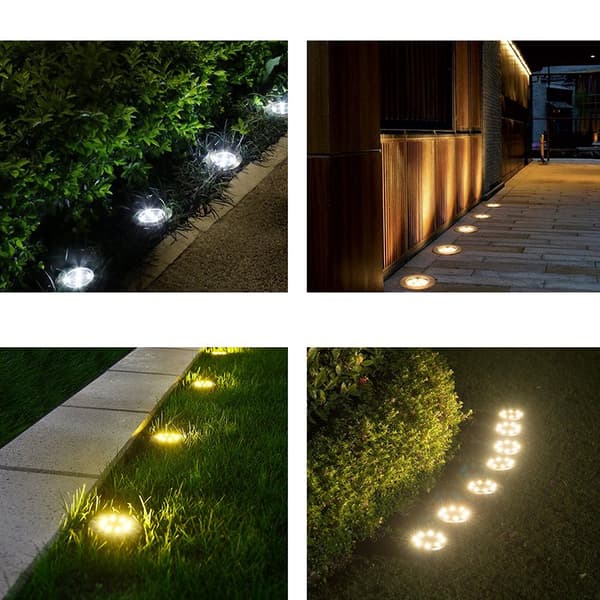 INF Aurinkokennovalaisimet maahan asennettavat LED musta kehys 4