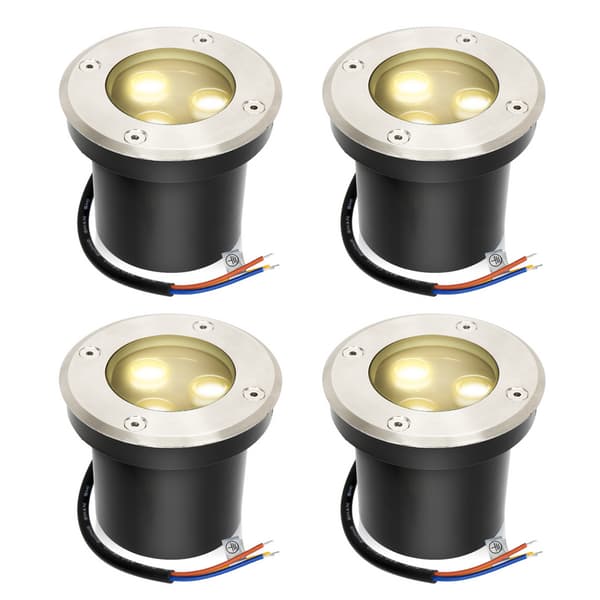 4x 3W marklampa IP65 utomhus LED-lampa mark infälld spotlight markstrålkastare markstrålkastare marklampa varmvit