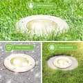 Miniatyrbild 5 av 8: 8x 3W marklampa IP65 utomhus LED-lampa mark infälld spotlight markstrålkastare markstrålkastare marklampa varmvit