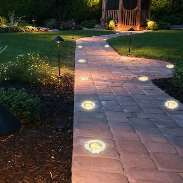 8x 3W marklampa IP65 utomhus LED-lampa mark infälld spotlight markstrålkastare markstrålkastare marklampa varmvit