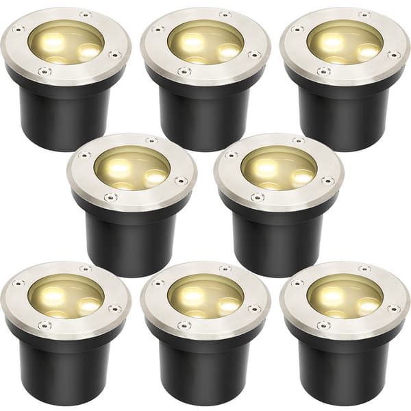 12x 3W marklampa IP65 utomhus LED-lampa mark infälld spotlight markstrålkastare markstrålkastare marklampa varmvit