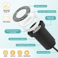 Miniatyrbild 4 av 8: 8x 3W golvlampa svängbar IP67 utomhus LED infälld golvspotlight golvlampa varmvit - silverhölje