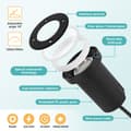 Miniatyrbild 4 av 8: 4x 3W golvlampa svängbar IP67 utomhus LED infälld golvspotlight golvlampa varmvit - svart hölje