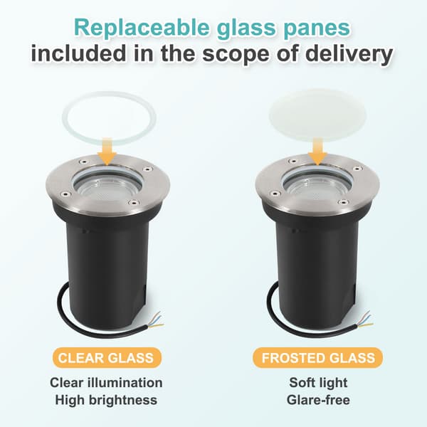 4x 3W golvlampa svängbar IP67 utomhus LED infälld golvlampa golvlampa golvlampa neutral vit - silverfärgat hölje