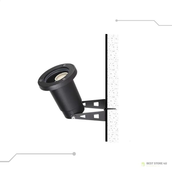 Maahan asennettava puutarhavalaisin, alumiininen, GU10, musta, IP65, V-TAC VT-1119, 3 vuoden takuu
